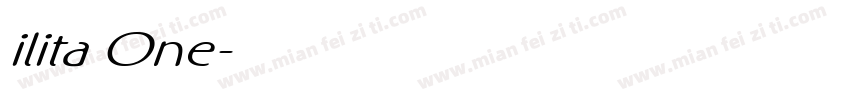 ilita One字体转换